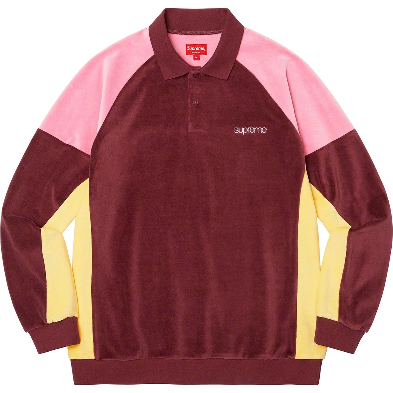 Paneled Velour L/S Polo view 10